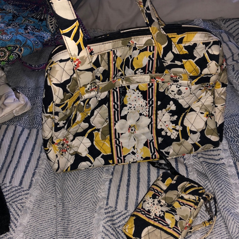 Vera Bradley bag and wallet set